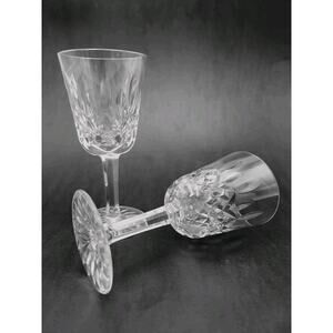 Set of 2 Waterford Crystal Lismore Wine Clarets 5 7/8"